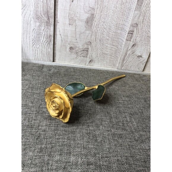 Unbranded Other - Genuine Real Yellow Rose Dipped & Preserved in 24K Gold with Gift Box